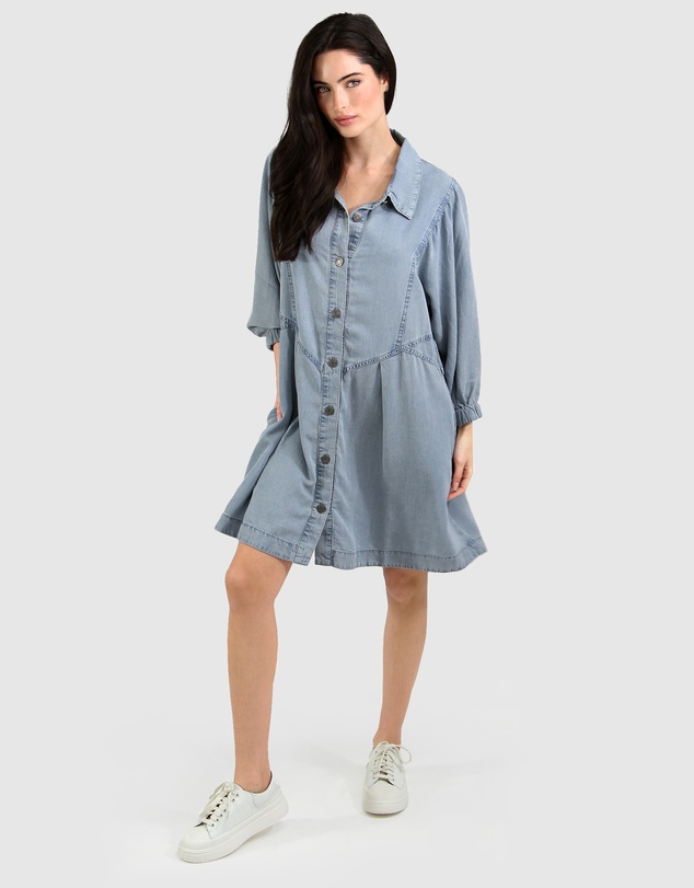 Belle & Bloom - Supercut Denim Dress