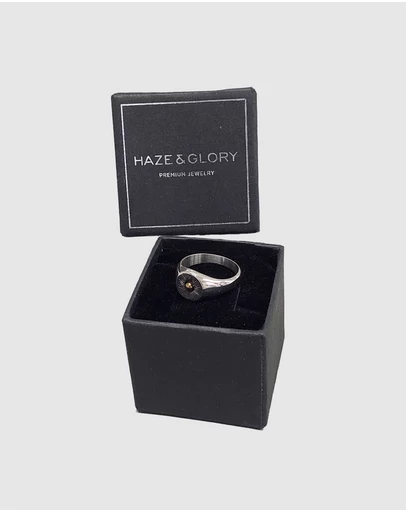 Haze & Glory - ICONIC EXCLUSIVE - Sun Lover Signet Ring in 925 Silver