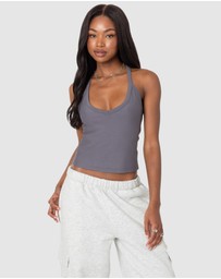 EDIKTED - Racer Back Halter Top