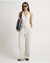 Subtitled - Naomi Linen Halter Vest