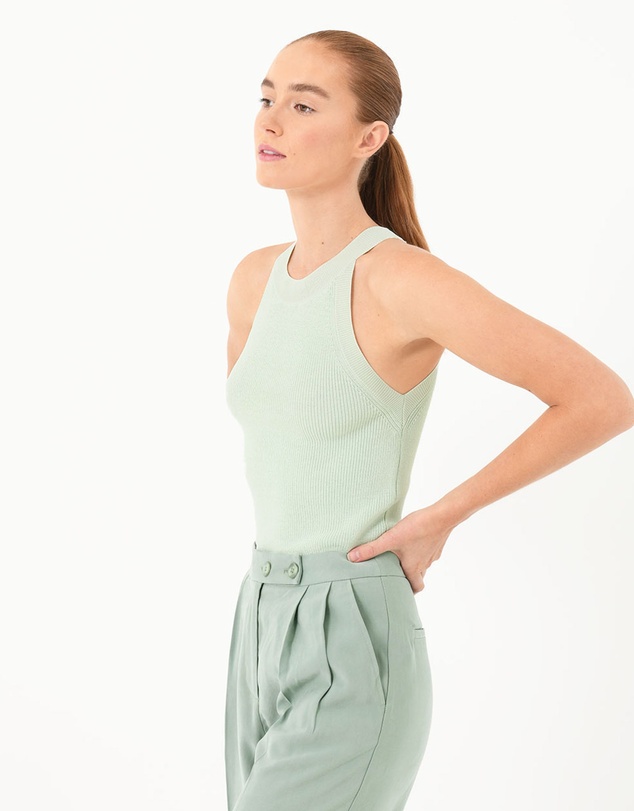 Forcast - Skye Halter Neck Knit Top