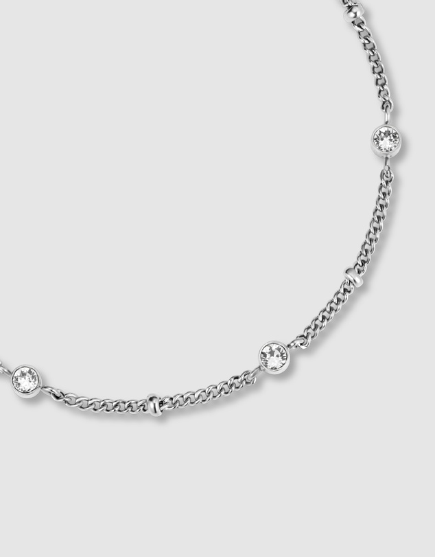 Rosefield - Crystal Silver Tone Bracelet