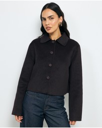 AERE - Lola Double Faced Wool Blend Coat