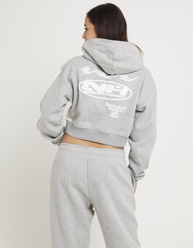 Neon Hart - Koi Zip Through Graphic Hoodie