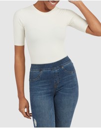 Spanx - Suit Yourself-Ribbed Crewneck Bodysuit