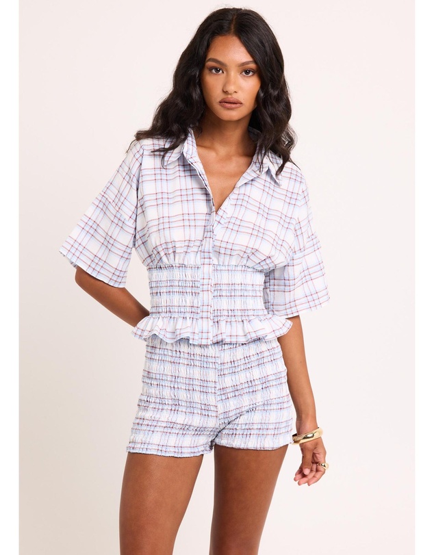 Insight - Harley Shirred Check Shirt