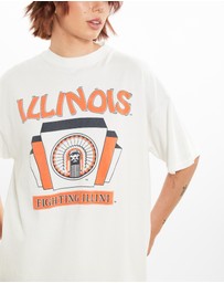 Vintage by The Real Deal - Pre Loved - NCAA University of Illinois Fighting Illini Tee