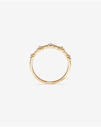 Michael Hill - Diamond Studded Ring in 10kt Yellow Gold