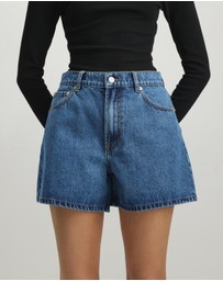 AERE - Mia Classic Denim Shorts