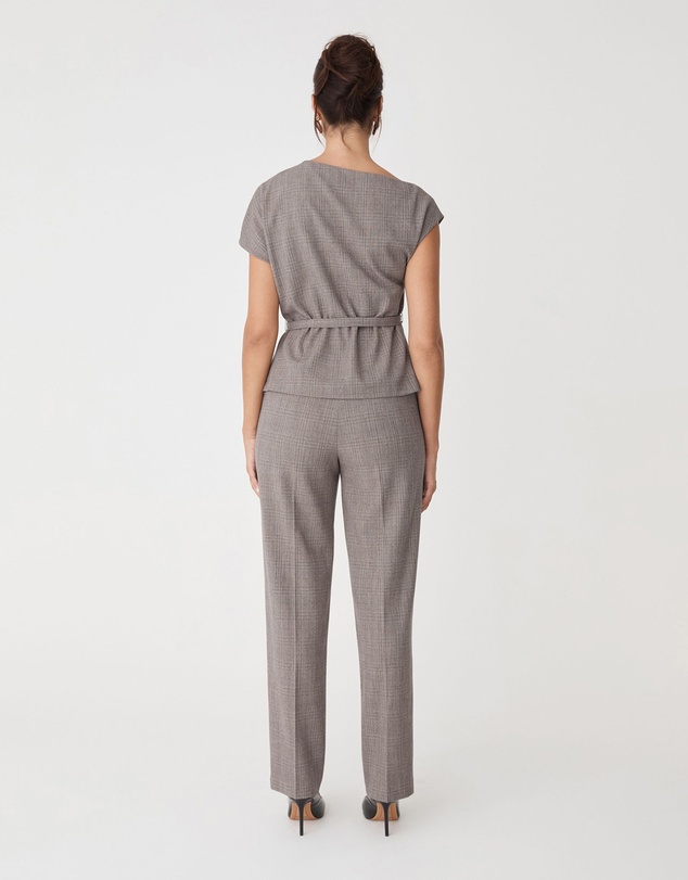 Forcast - Loretta Pleat Belted Top