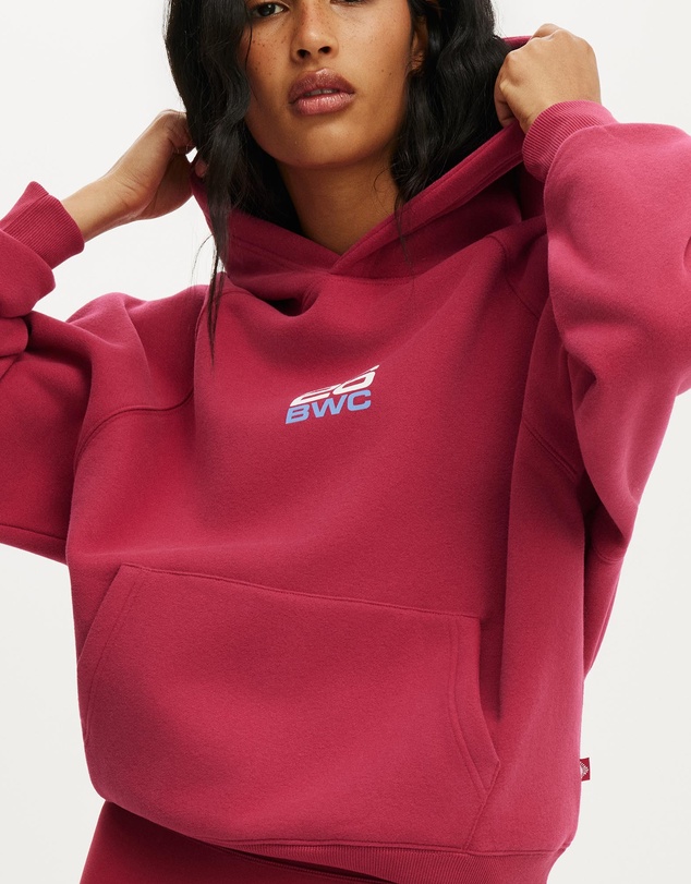 Cotton On Body Active - Plush Premium Graphic Raglan Hoodie