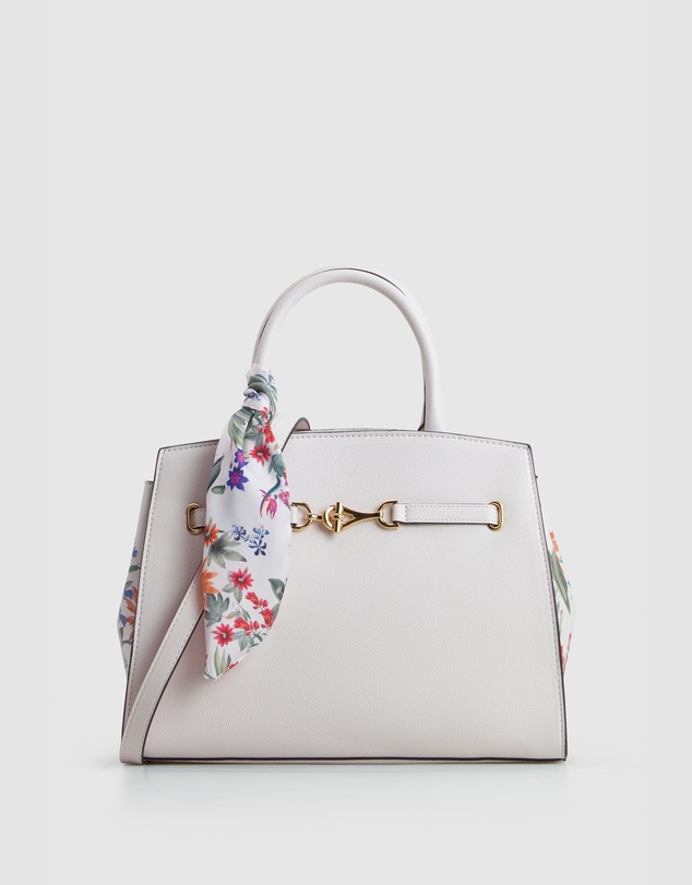 Laura Jones - Floral Scarf Tote Bag