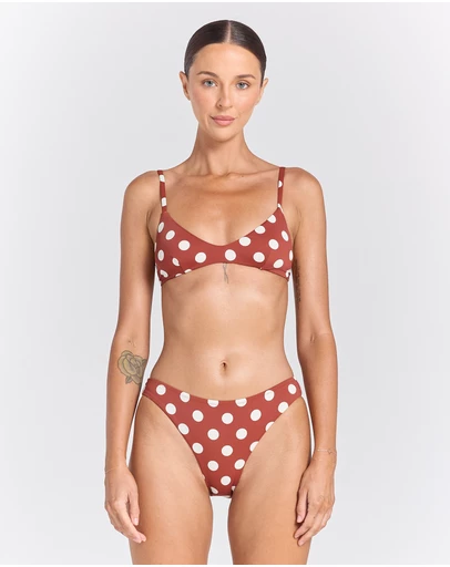 Poolside Paradiso - Seaside Isola Bikini Top - Sienna