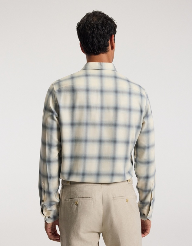 Calibre - Tailored Check Long Sleeve Shirt Bone
