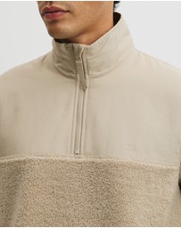 Country Road - Sherpa Half Zip Sweat