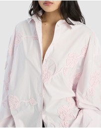 ROTATE - Flower Oversized Shirt