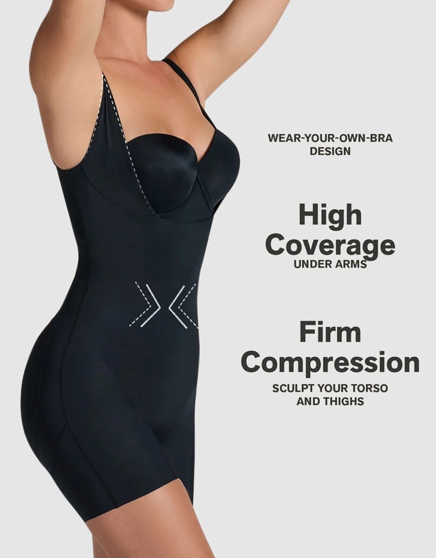 Leonisa - SmartSculpt Cupless Butt-Lifting Full Body Shaper