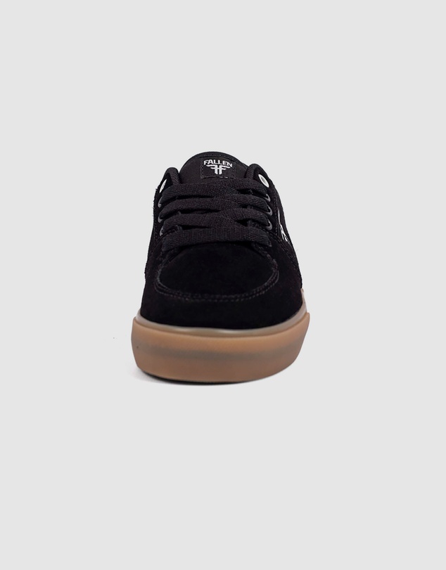 Fallen Footwear - Fallen Footwear Patriot Kids Gum Vulcanised Sole Shoes Black/White