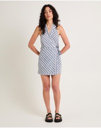 Subtitled - Otis Halter Wrap Dress