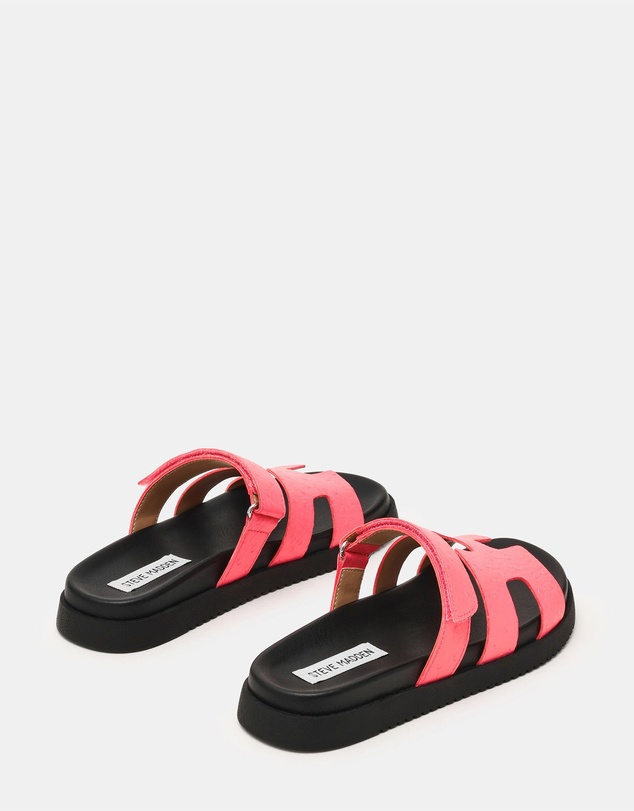 Steve Madden - Mayven pink ostrich slide