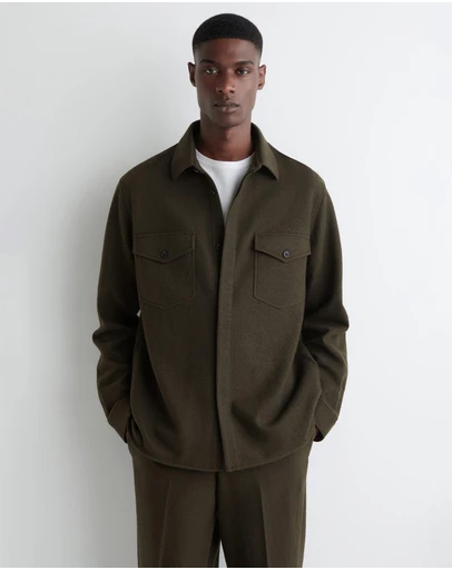COS - Relaxed Boiled-Wool Overshirt
