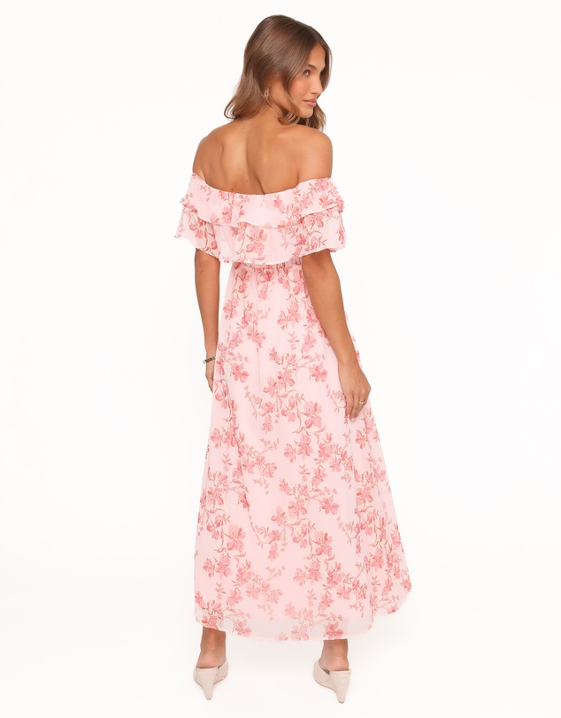Petal & Pup - Majesty Maxi Dress - Rose Pink Floral