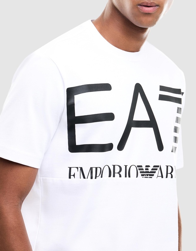 Emporio Armani EA7 - SS Train Logo Series M Oversize Logo Tee