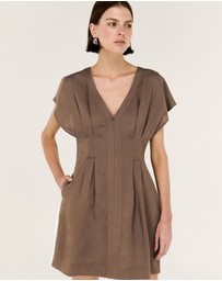Staple the Label - Evian Deep V Mini Dress