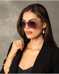 Mestige - Wanderlust Sunglasses embellished with crystals from Swarovski® - Silver