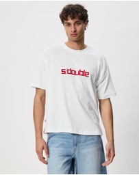S Double - Block Heavyweight T-Shirt