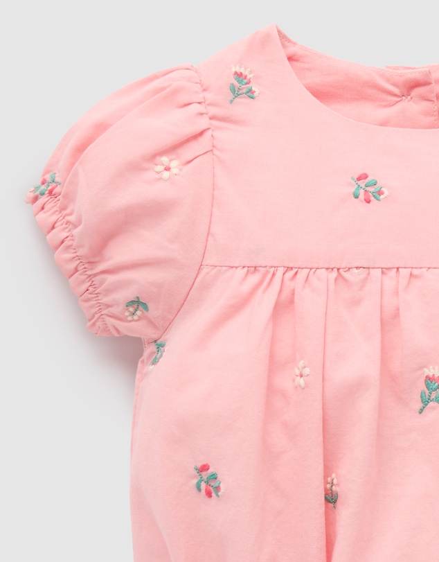 Purebaby - Embroidered Bodysuit -Kids-Babies