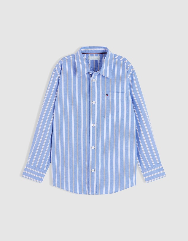 Tommy Hilfiger - Regular Fit Stripe Oxford Shirt - Kids