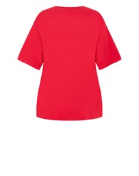 City Chic - Plus size Summer Sun Tee - red