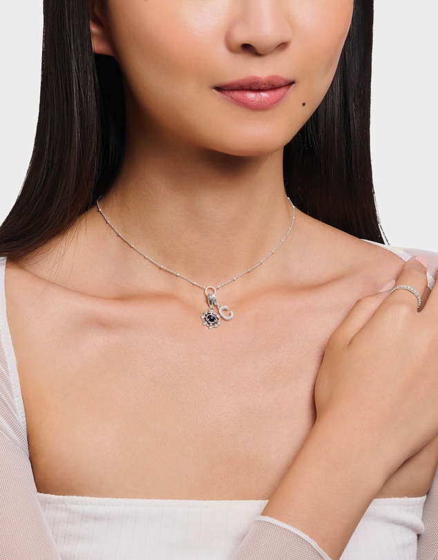 THOMAS SABO - Member Charm Necklace with Round Pendant and Little Balls