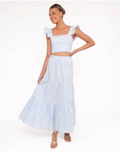 Petal & Pup - Roxia Skirt Set - Pale Blue