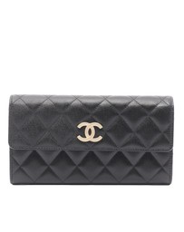 Pre-Loved by Azura Reborn - Pre-Loved Quilted Caviar Bifold Wallet