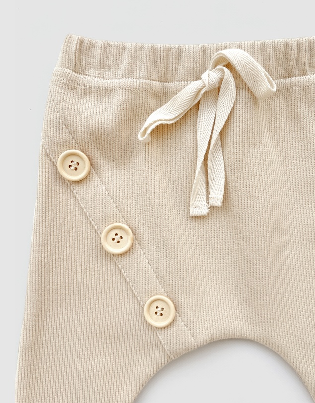 WITH LOVE FOR KIDS - Basics Thick Ribbed Pant - Babies - Kids