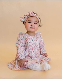 Bebe by Minihaha - Fern Floral Organic Overlay Dress - Babies