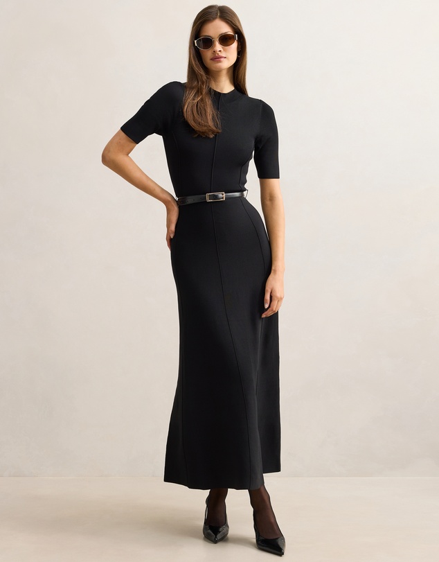 Forever New - Josie A-line Knitted Midi Dress