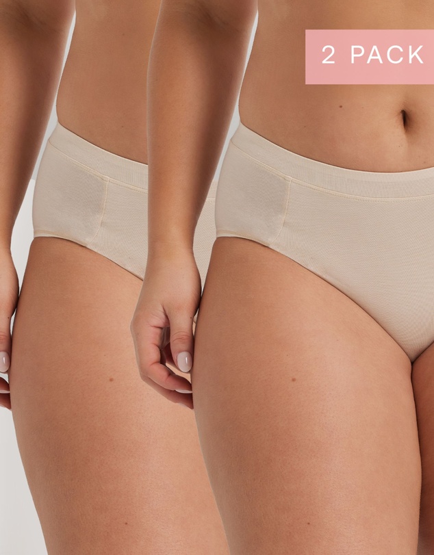 Kayser - 2 Pack Supima Bliss Hi Cut