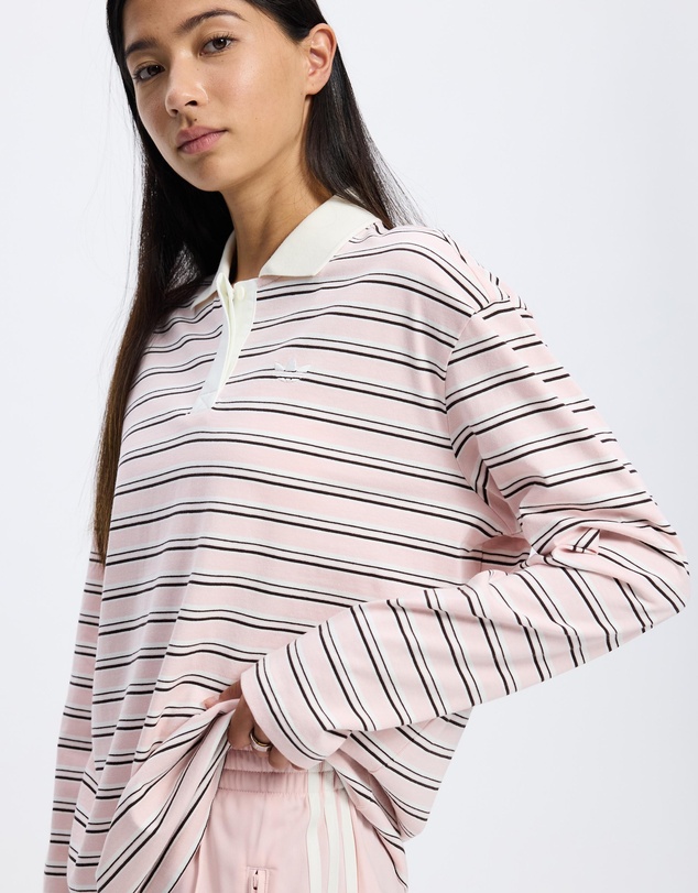 adidas Originals - Striped Oversized LS Polo