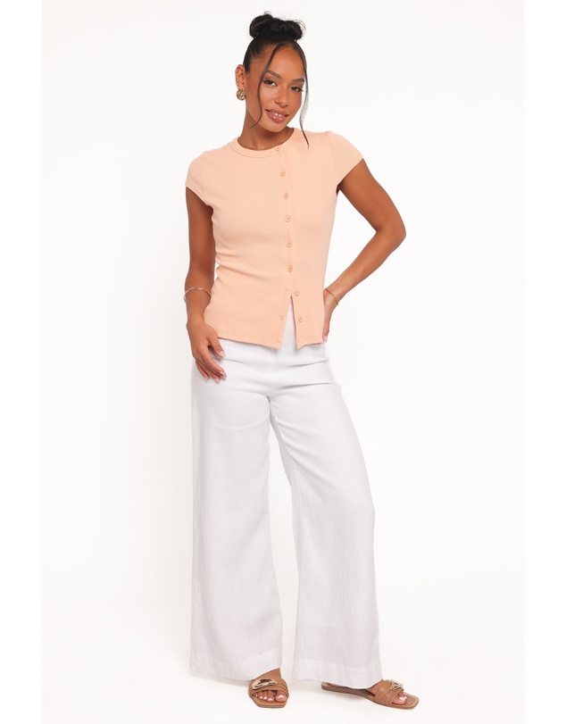 Petal & Pup - Tatum Asymmetrical Knit Top - Coral