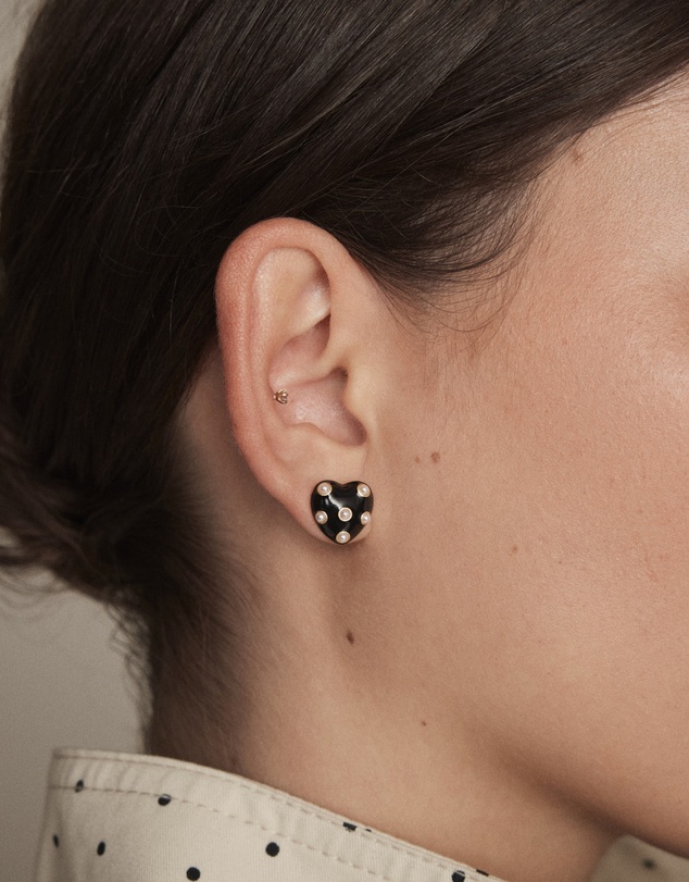 MIMCO - Polka Heart Stud Earrings