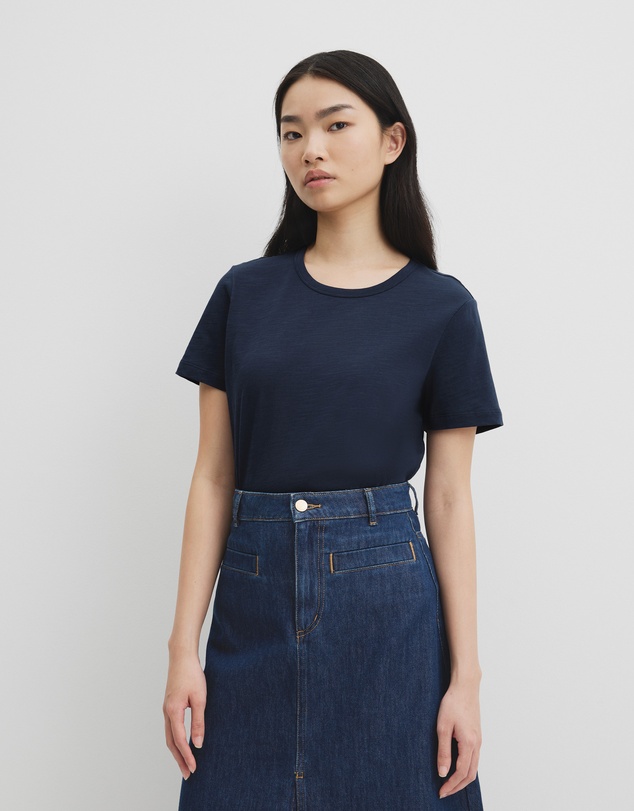 Country Road - Australian Good Earth Cotton Slub Short Sleeve T-shirt