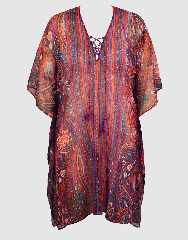 Miraclesuit Swimwear  - Dynasty Sheer Chiffon Caftan Beach Cover Up