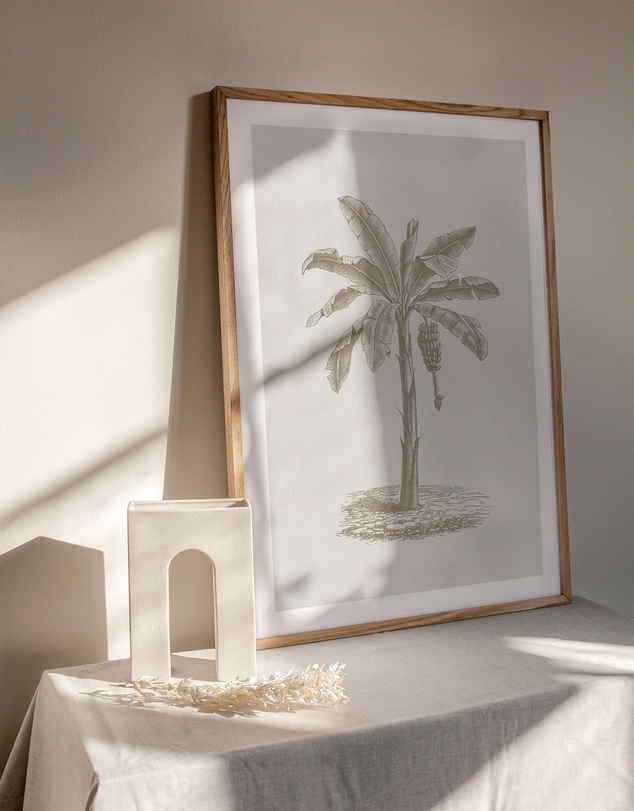 Olive et Oriel - Vintage Palm II Art Print