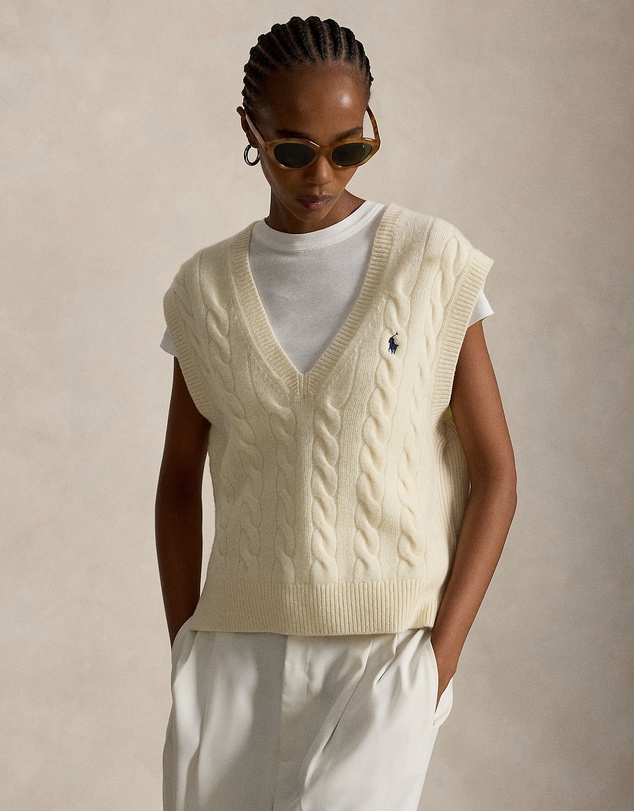 Polo Ralph Lauren - Cable-Knit Wool-Cashmere Sweater Vest