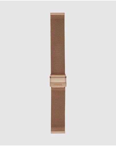 Fossil - Rose Gold-Tone Strap Bar - Ladies