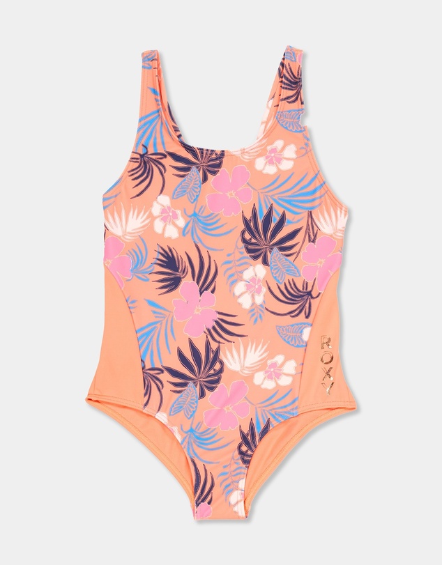 Roxy - Girls 8 to 16 Active Floral One Piece Swimsuit