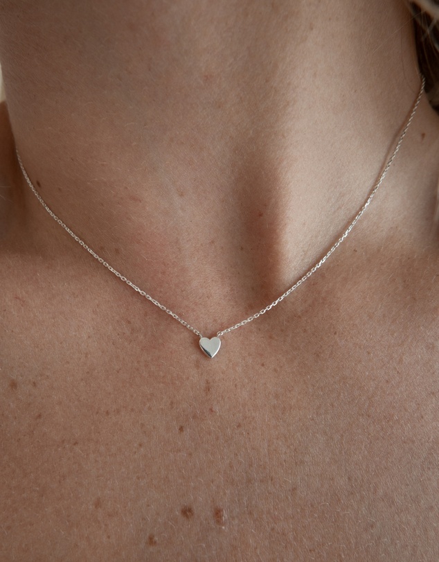 Luna Rae - Sterling Silver - Little Heart Necklace